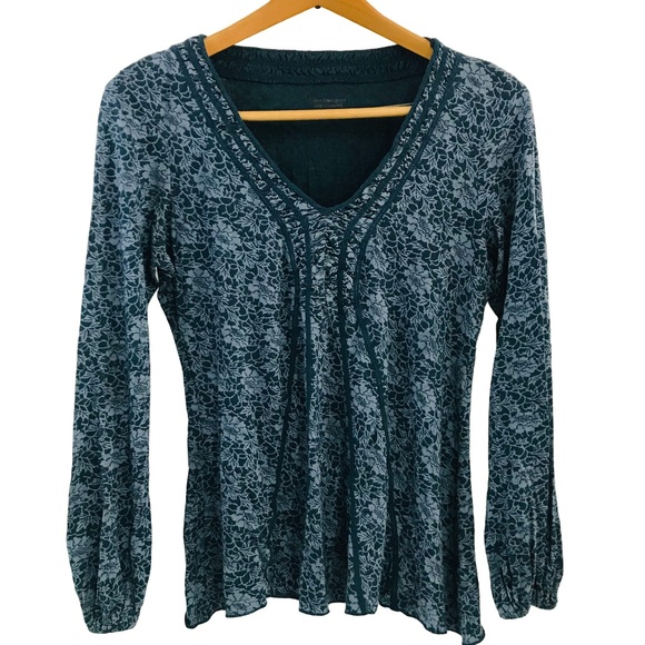 Calvin Klein Tops - Calvin Klein Blue Floral Top